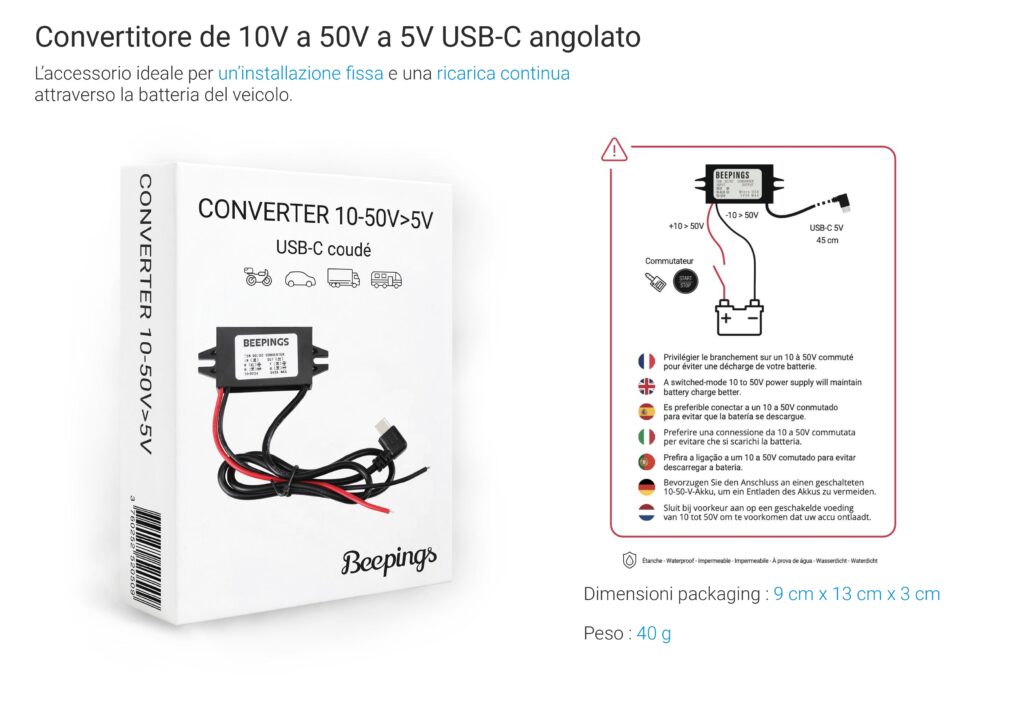 10V to 50V to 5V USB-C converter