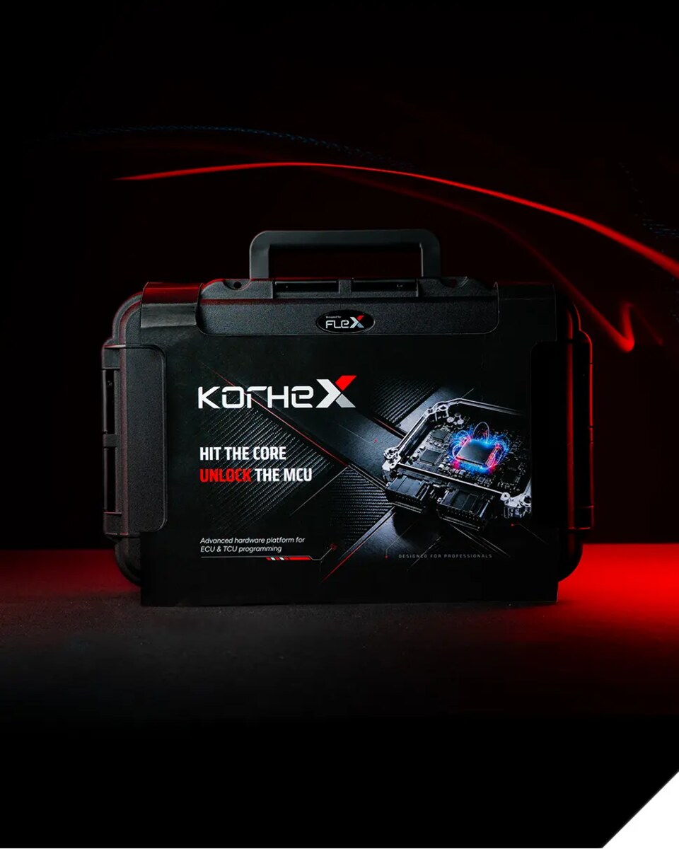 Korhex Magic Motorsport, valigetta del kit per accesso MCU con Flex